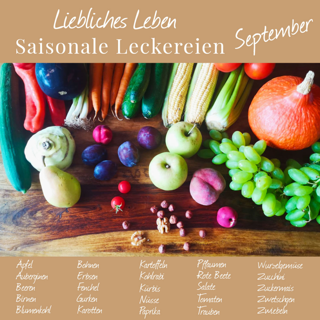 Saisonkalender September 2