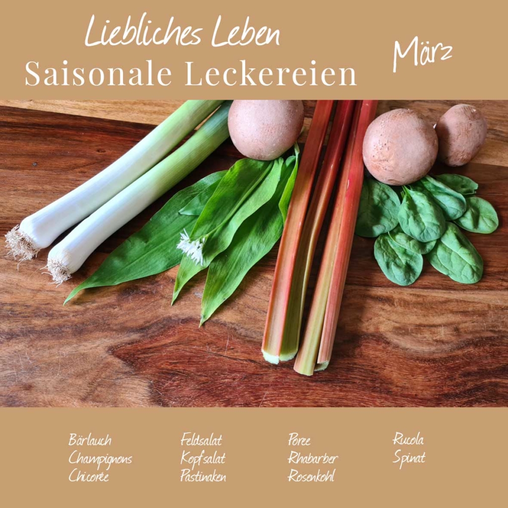 Saisonalkalender März 